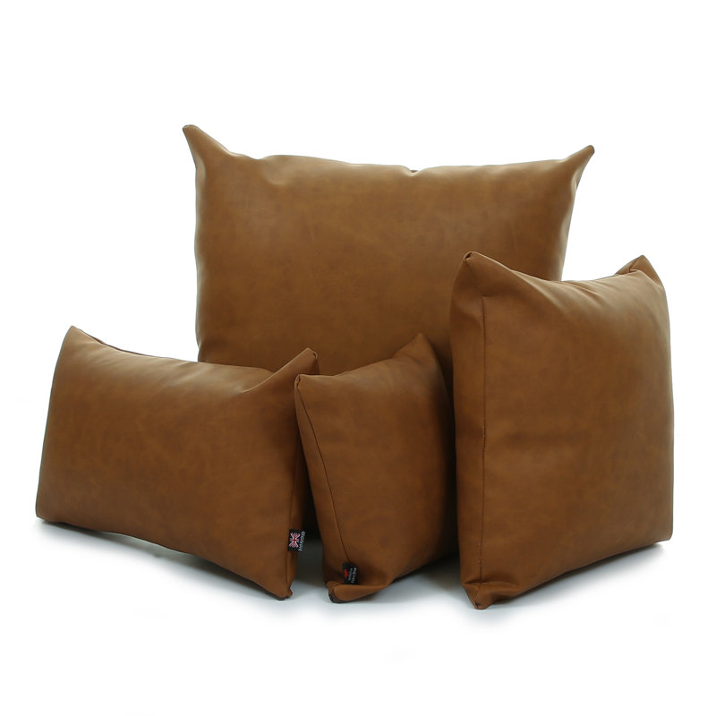 Chaidez Square Cushion, 55cm H x 55cm W x 24cm D, Tan Brown