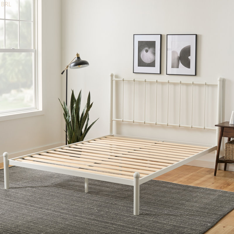 Metal Platform Bed Withheadboard