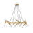 41" Golden Modern Chandelier Light Fixture-729085967