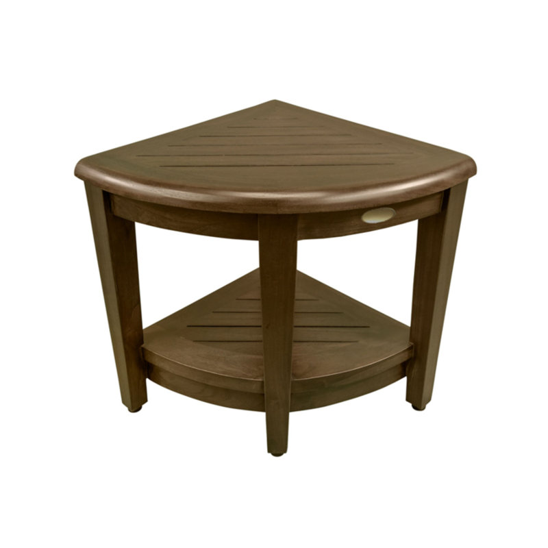 16'' W Wood Shower Bench