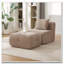 Ensemble de chaises d'appoint modulaires sans accoudoirs avec repose-pieds Cloud-925855423