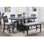 Banc rembourré de hauteur comptoir 1pc Farmhouse