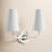 Tropez Steel Armed Sconce-1858234335
