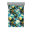 Moutarde / motif floral bleu sarcelle
