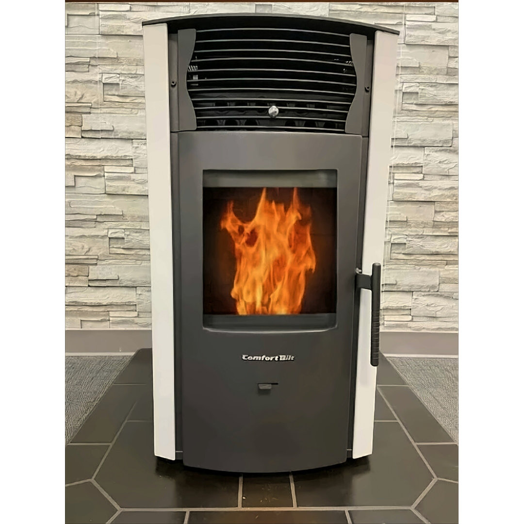 2200 Square Feet Direct Vent Freestanding Wood Pellets Stove with Blower and with Adjustable Thermostat ComfortBilt Pellet Stoves