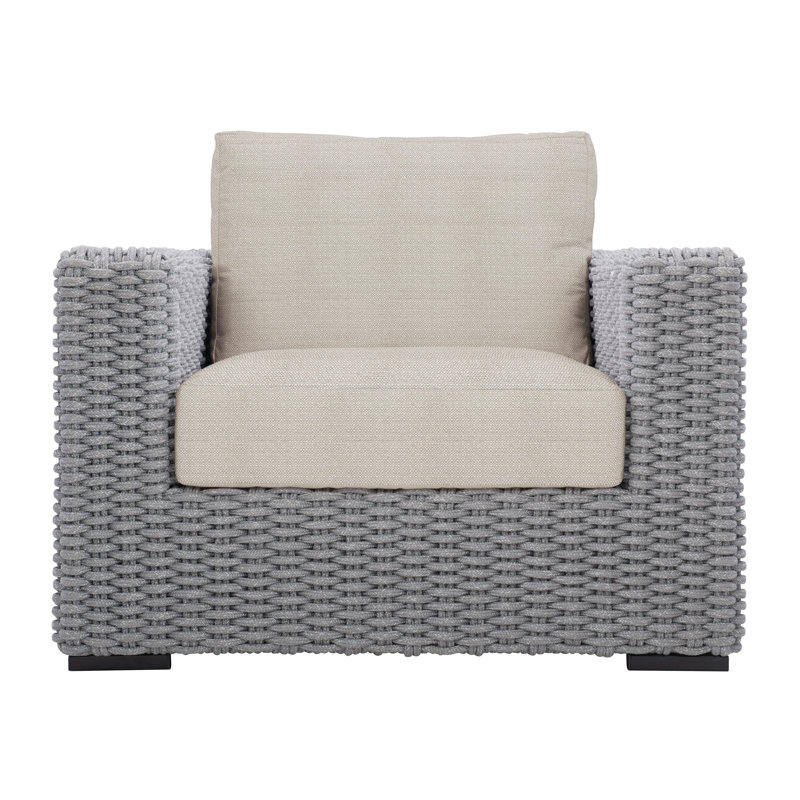 Capri Patio Chair with Cushions, Beige Linen 6025-012