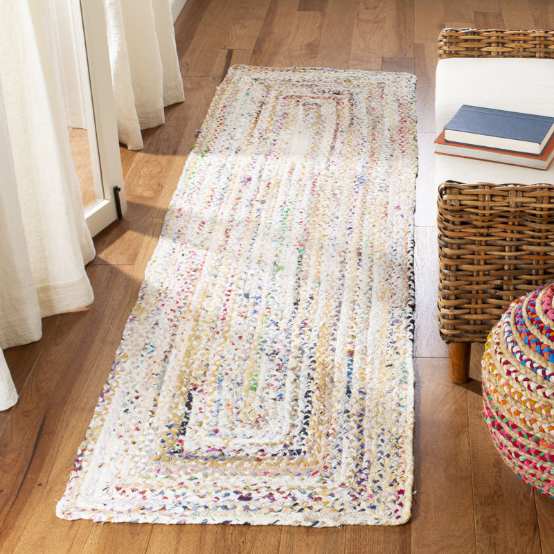 Cotton Hand Woven Area Rug, Runner 69 x 244 cm