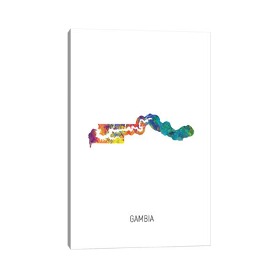 " Gambia Map " by Michael Tompsett