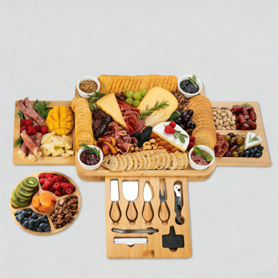 Lily Manor Bamboo Cheese Board