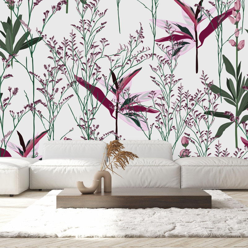 Murale fleurs sauvages, L 100 po x L 100 po