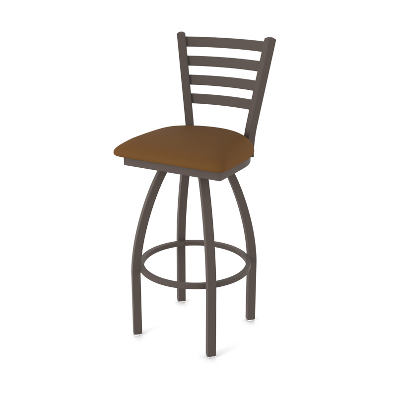 Tabouret pivotant Jackie, Bronze, Vinyle - chaume Canter, Tabouret de bar (siège d'une hauteur de 30 po)