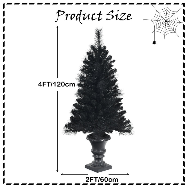 3.94' H Lighted Artificial Pine Christmas Tree