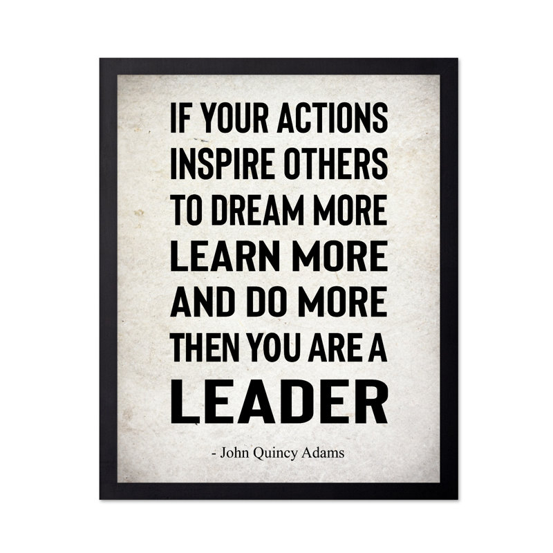 If Your Actions Inspire Others, Unframed, Poster, 12"H x 16"W