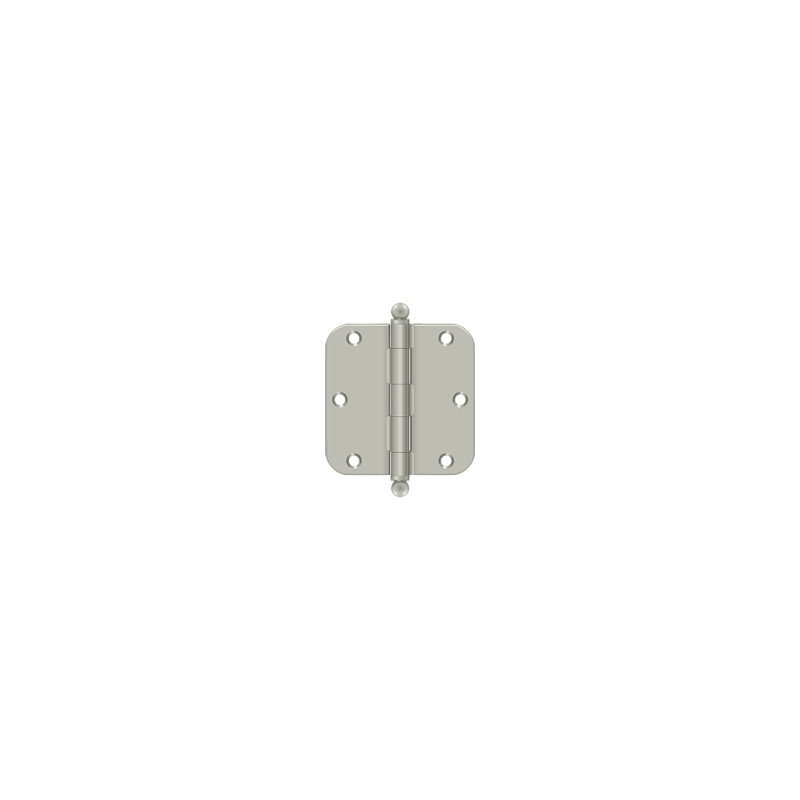 Steel Butt Bearing Hinge, Brushed Nickel