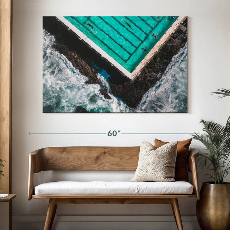 Rorry The Pool By The Beach, 34" H x 51" W