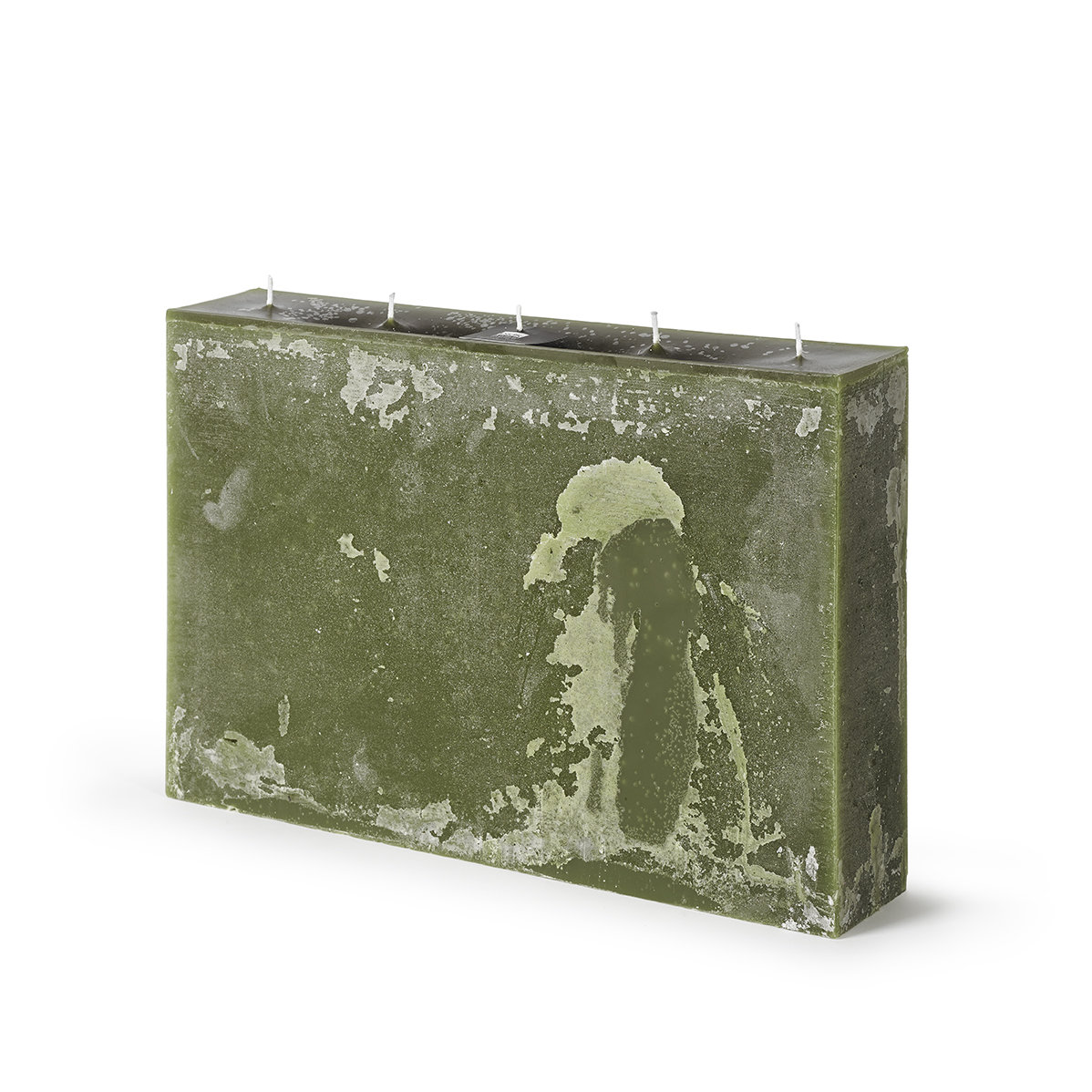 Unscented Candle, Anthracite, 6.3" H x 5.15" W x 3.15" D