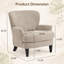 Fauteuil club rembourré Gerald Boucle