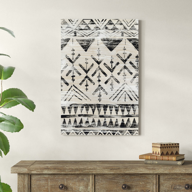 " Modern Mudcloth IV ", 36" H x 24" W x 1" D