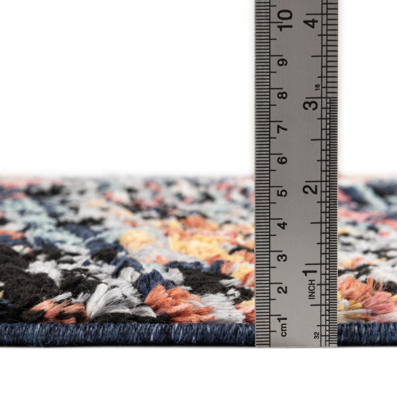 Alia Performance Multi colored Rug, Rectangle 4' x 6'