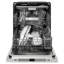 Zline Autograph Edition 24" 45 dBA Built-In Button Control Dishwasher-65685055