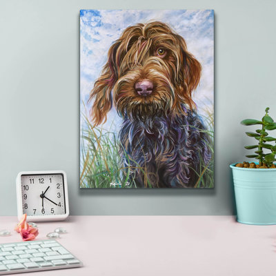 Must Love Dogs Wirehaired Pointing Griffon 2' by Lindsay Kivi Canvas Wall Art