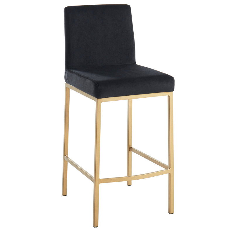 Tabouret de comptoir 26 po Elysia, Noir