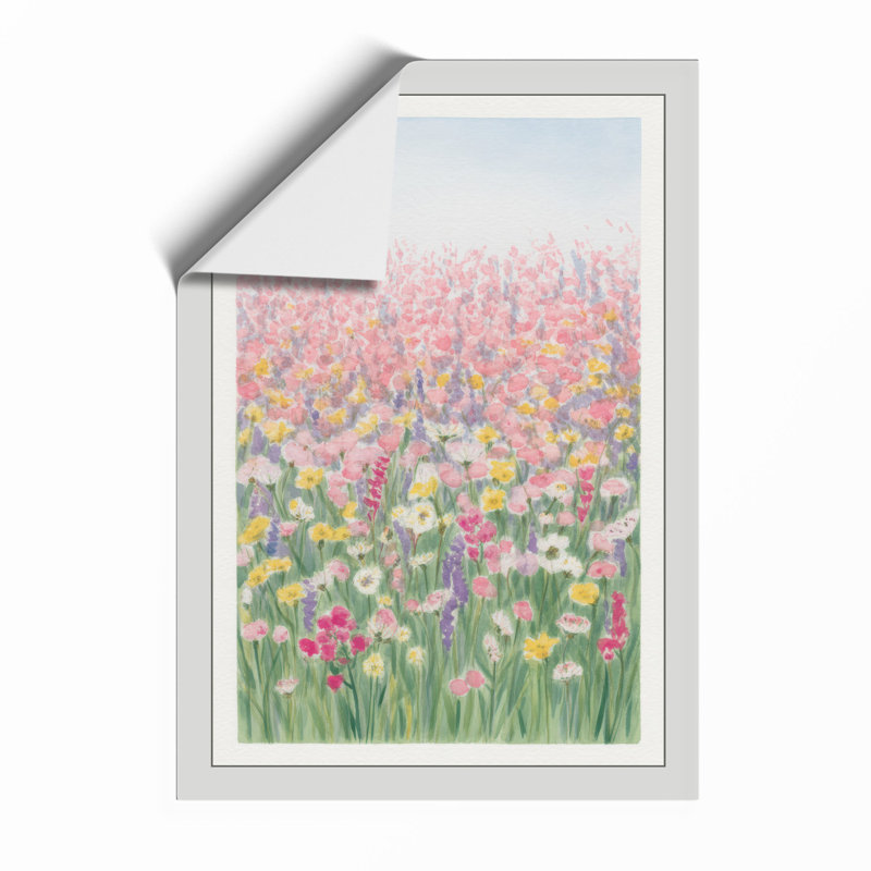 Meadow in Bloom Botanical - Framed Print, A3 - 42.0 x 29.7 cm, Unframed