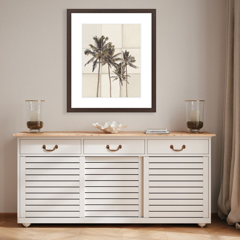Paper Palms I Framed Art