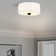 Dondie Flush Mount Ceiling Light Fixture with Fabric Shade