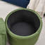 Repose-pieds rond avec rangement, repose-pieds rond en lin multifonctionnel, couvercle pouvant être retourné comme plateau de table, avec espace de rangement-2041860480
