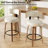 Chic Swivel Leather Upholstered Bar Stool For Ultimate Comfort And Style-647653540-647653562