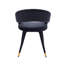 Fauteuil en velours noir