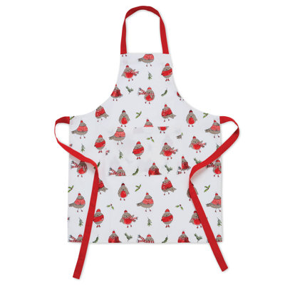Christmas Robins Apron