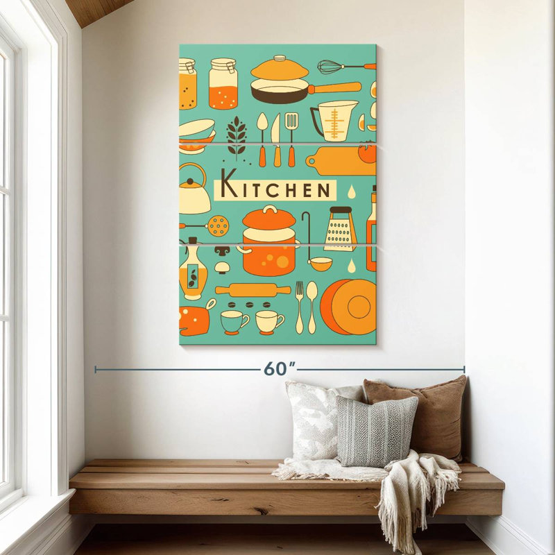Kema Kitchen Basics Wall Sign, 50" H x 32" W