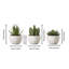 Plantes artificielles en pot 6 po