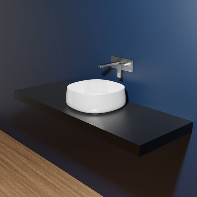 Mood 17.7'' L Bathroom Sink, Glossy White