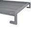 Grand lit escamotable avec tablette, gris