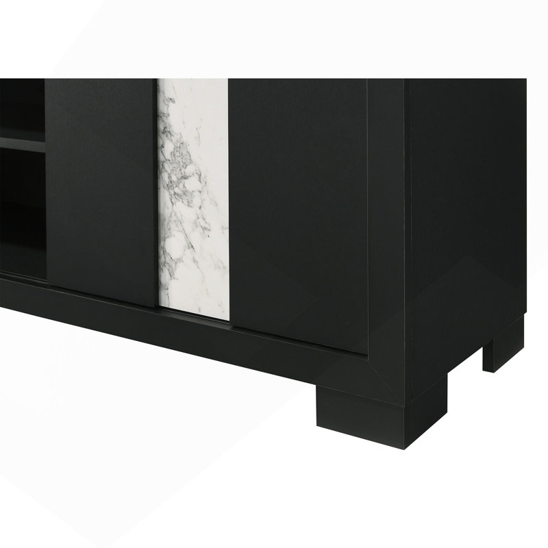 Meuble de salon 1Pc, Black/White