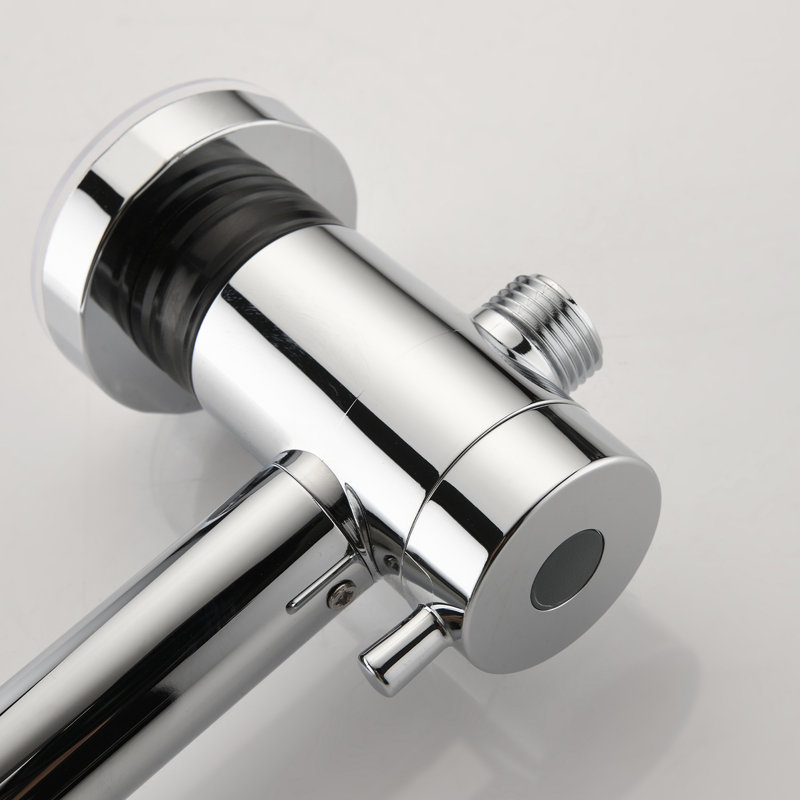Ensemble de douche double contemporain avec 7 jets, douchette à main de 12,7 cm et pommeau de douche de tête, fonction pause pour économiser l'eau, barre de réglage en hauteur de 66 cm, finition, ensemble de douche complet, options de douche, fixe, caractéristique.