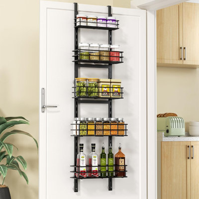 Over The Door Pantry Organizer, 5-Tier Spice Rack Organizer