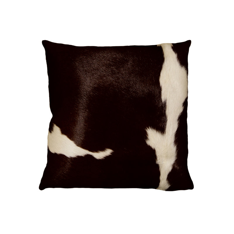 Coussin Torino Kobe | 1 pièce | 18 po x 18 po, Chocolat / blanc