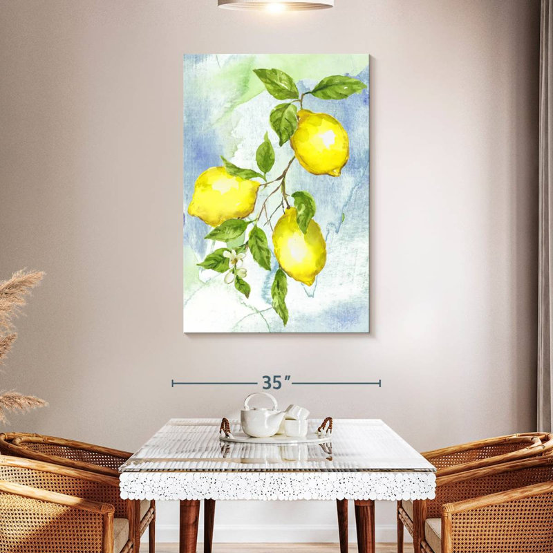 Yarlin Painterly Lemons II, 48" H x 32" W