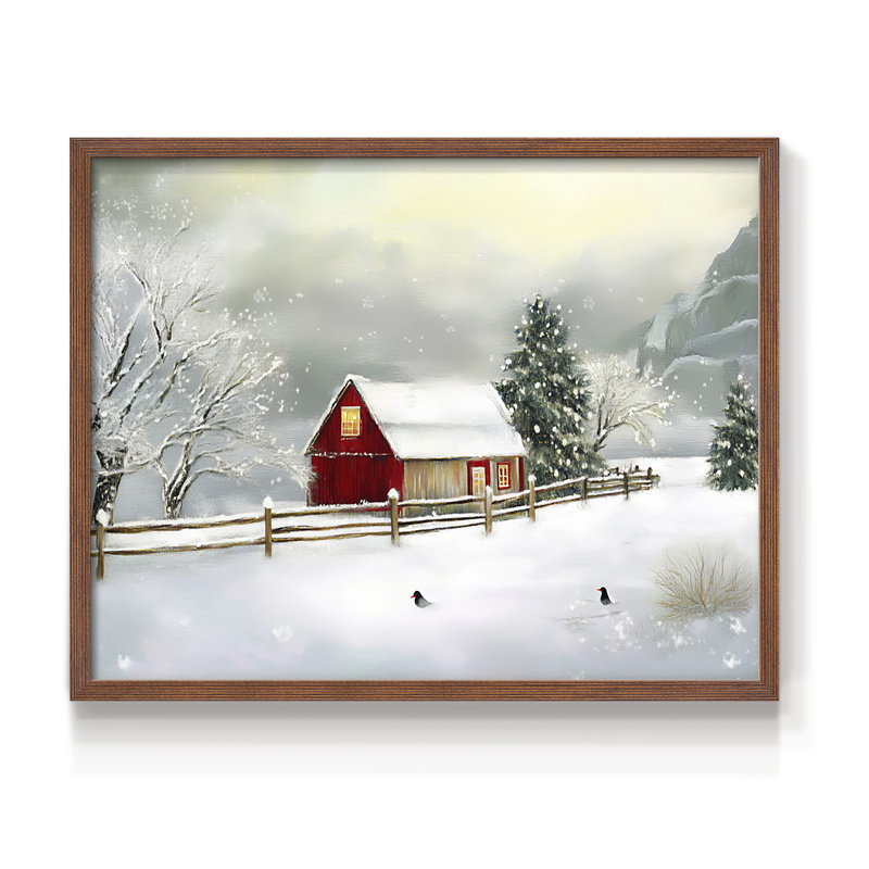 Art de Noël - Dccxxxxxxxxxxxxxxx, H 8 po x l 10 po, Noyer