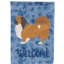 Caniche en polyester à 2 côtés 40 x 28 po standard welcome drapeau maison-957493141