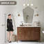 Miroir de salle de bain Contemporary Cadre en acier inoxydable-1290220881-1290219446
