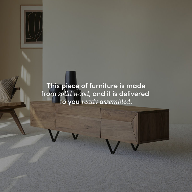 Metric Solid Wood TV Stand