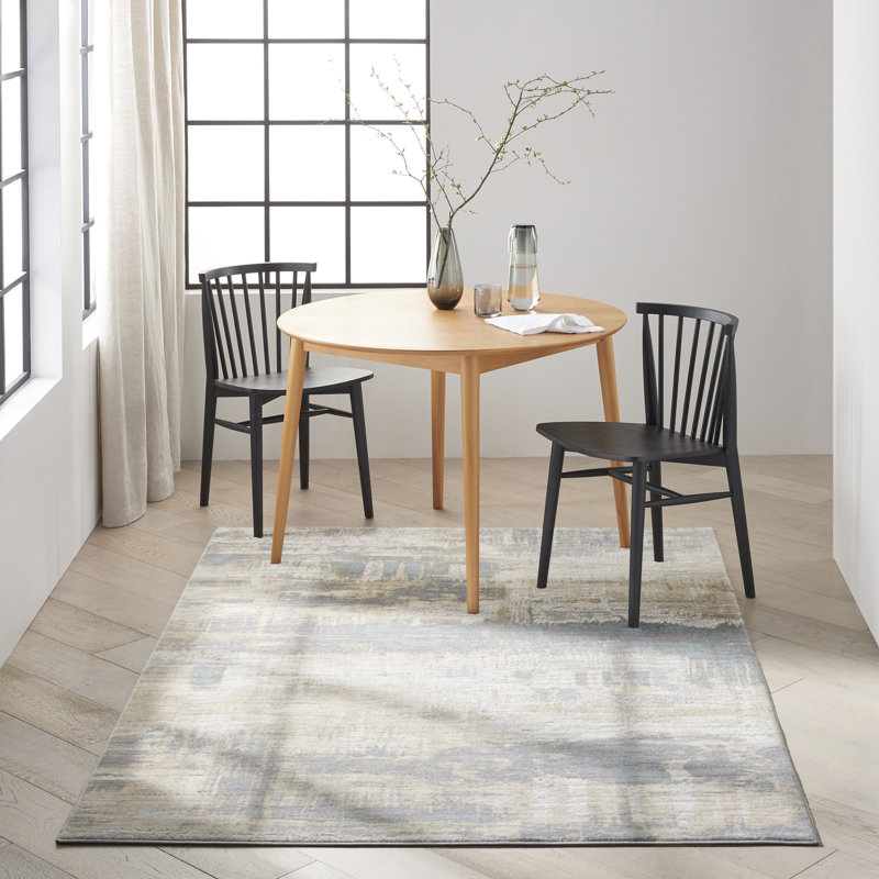 Cliffrose Abstract Area Rug, Rectangle 63 x 87cm