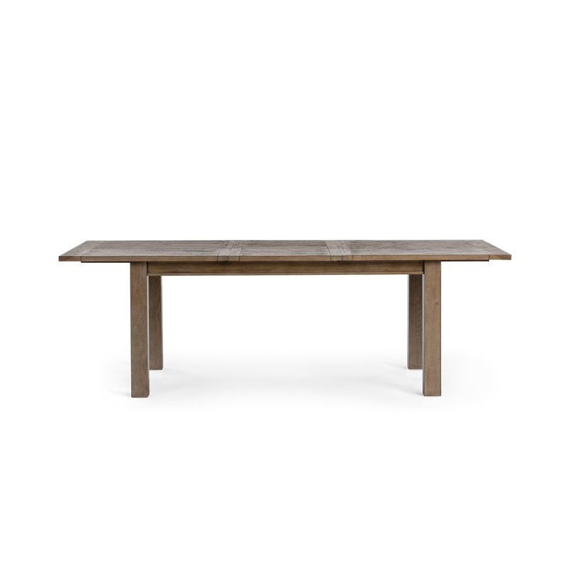 Driftwood Extendable Dining Table, Distressed Brown