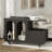 Mobile End Table With Lockable Wheels, A Drawer And Raised Tabletop Edge-368040282