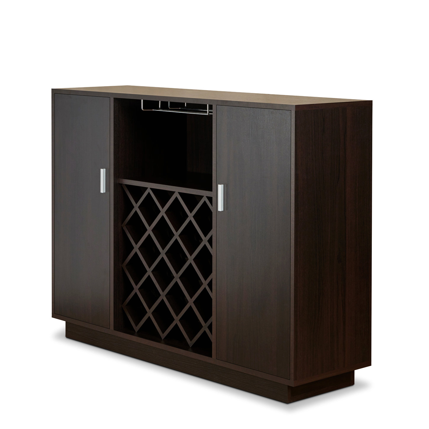 Ebern Designs 2 Door Server, Modern Sideboard, Wine Rack Included ...